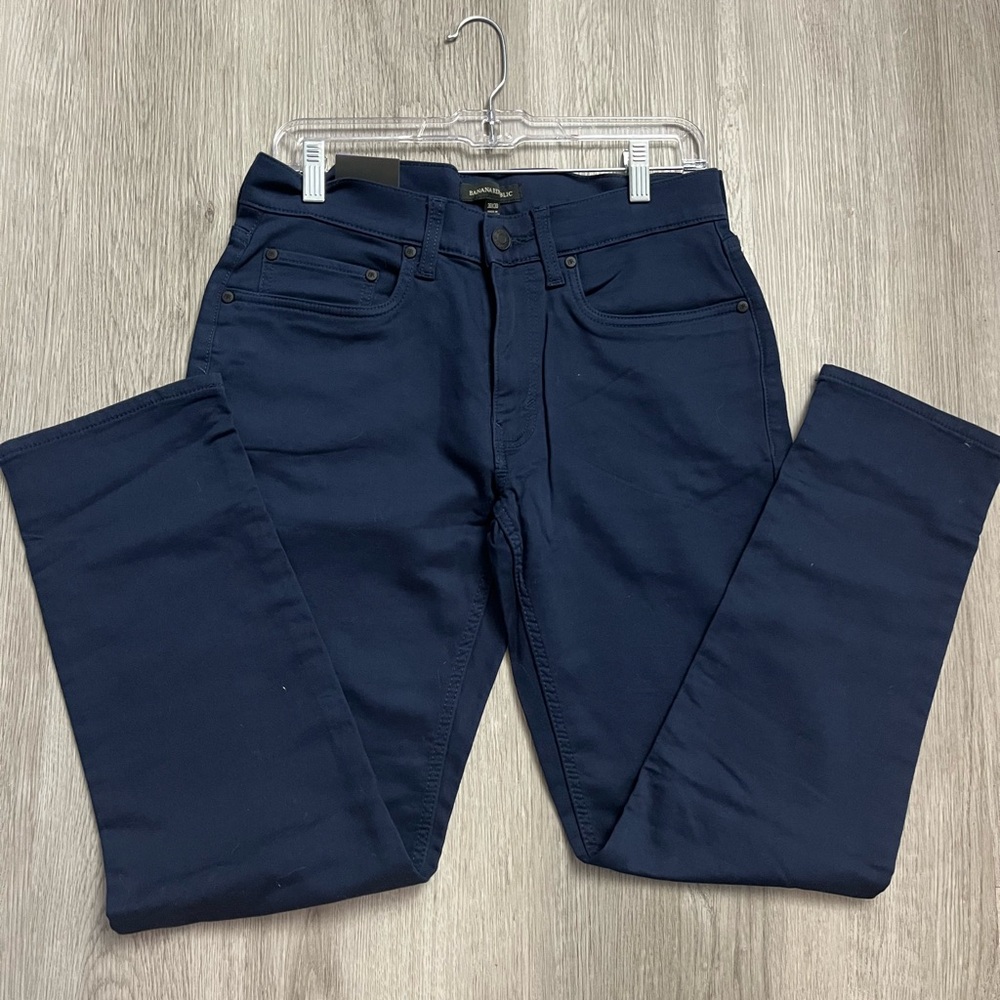 🔥156–NWT Banana Republic Men's Navy Slim Fit Jeans